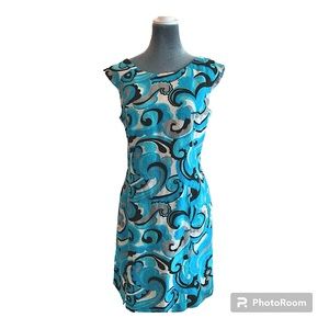 SALE! 2/$20 Beautiful Blue Dress w/back cutout by Madison Leigh! SZ12